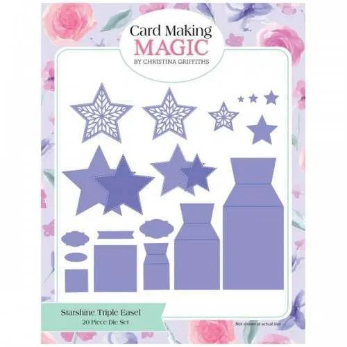 Starshine Triple Easel Card Dies by Card Making Magic