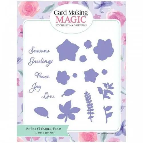 Perfect Christmas Rose Die Set by Card Making Magic