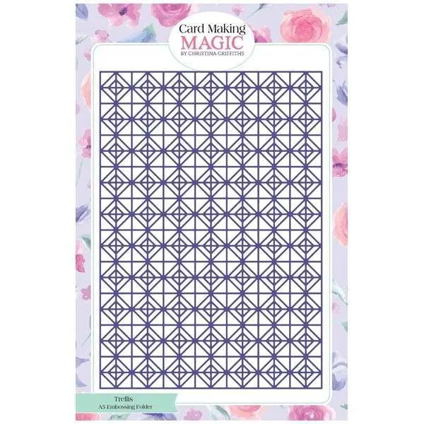 Trellis Embossing Folder by Card Making Magic