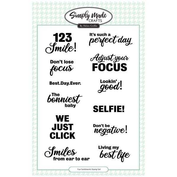 Fun Sentiments Stamp Set by Simply Made Crafts