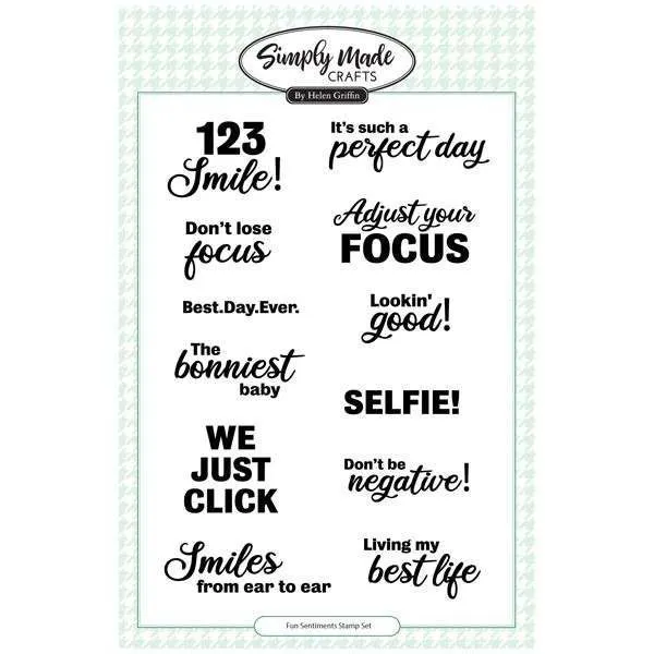 Fun Sentiments Stamp Set by Simply Made Crafts