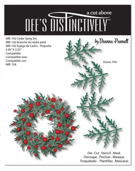 Cedar Sprigs Cutting Dies