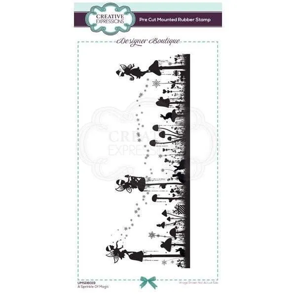 A Sprinkle Of Magic Pre Cut Rubber Stamp
