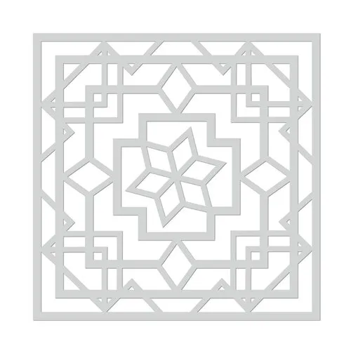 Art Deco Lotus 6x6 Stencil