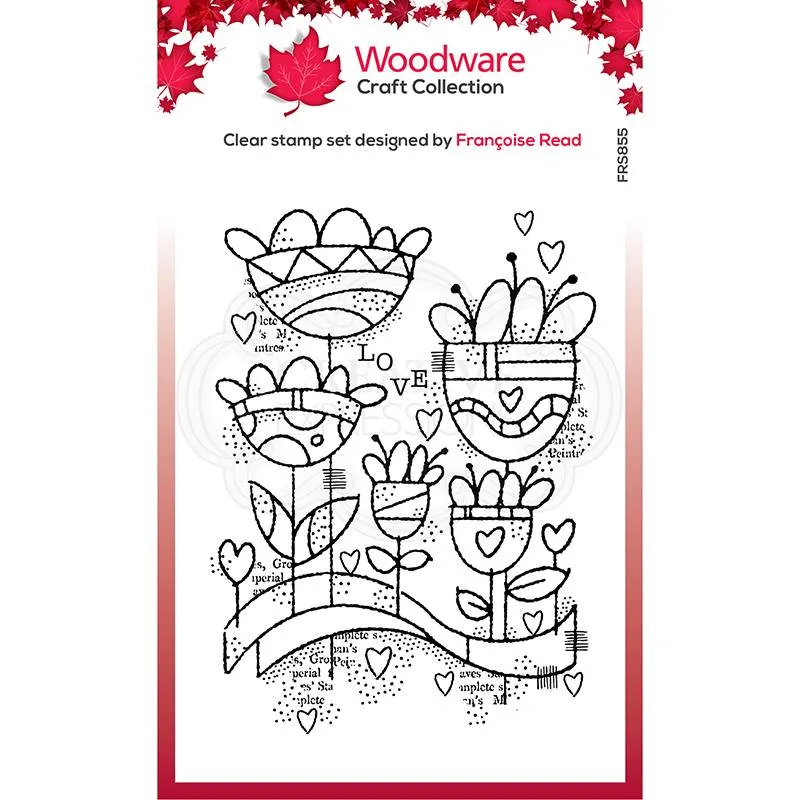 Love Garden 4 in x 6 in Stamp Woodware Clear Singles