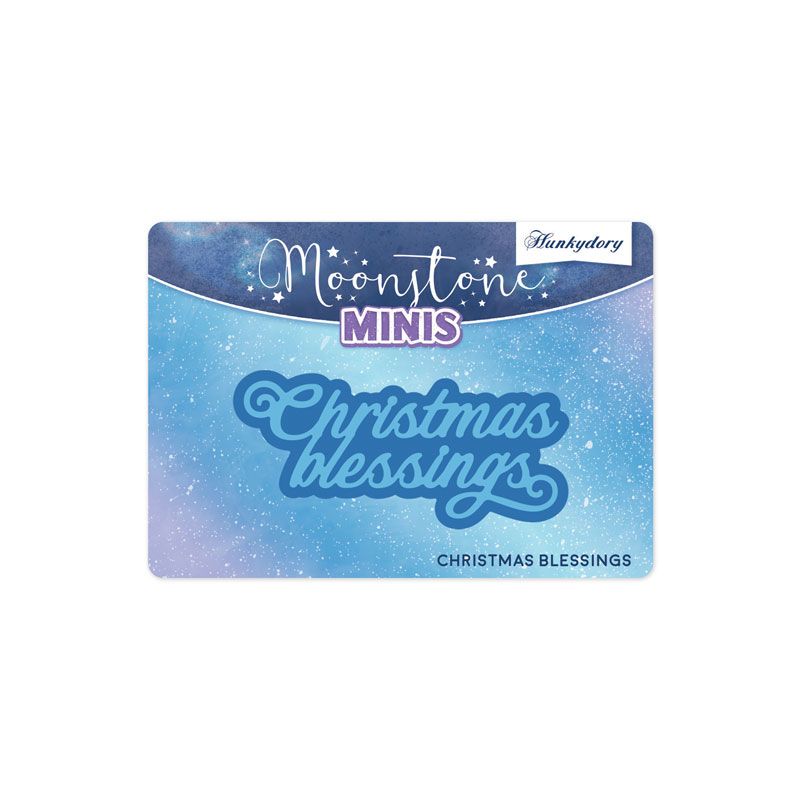 Christmas Blessings Moonstone Minis Dies - Christmas Sentiments