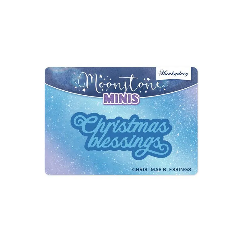 Christmas Blessings Moonstone Minis Dies - Christmas Sentiments