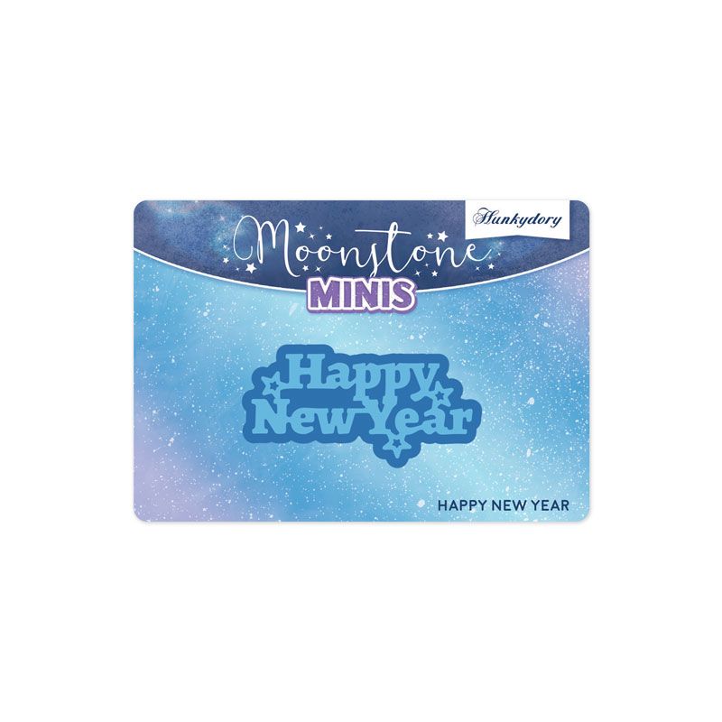 Happy New Year Moonstone Minis Dies - Christmas Sentiments