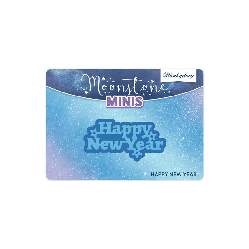 Happy New Year Moonstone Minis Dies - Christmas Sentiments