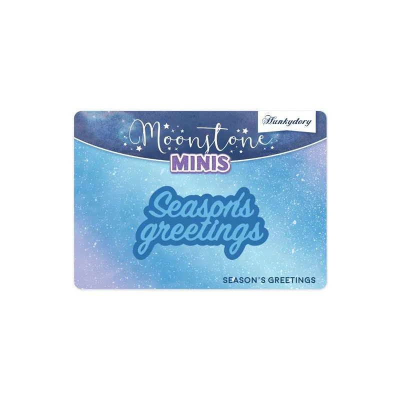 Season's Greetings Moonstone Minis Dies - Christmas Sentiments