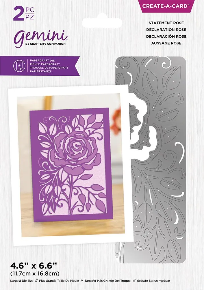 Statement Rose Create A Card Die