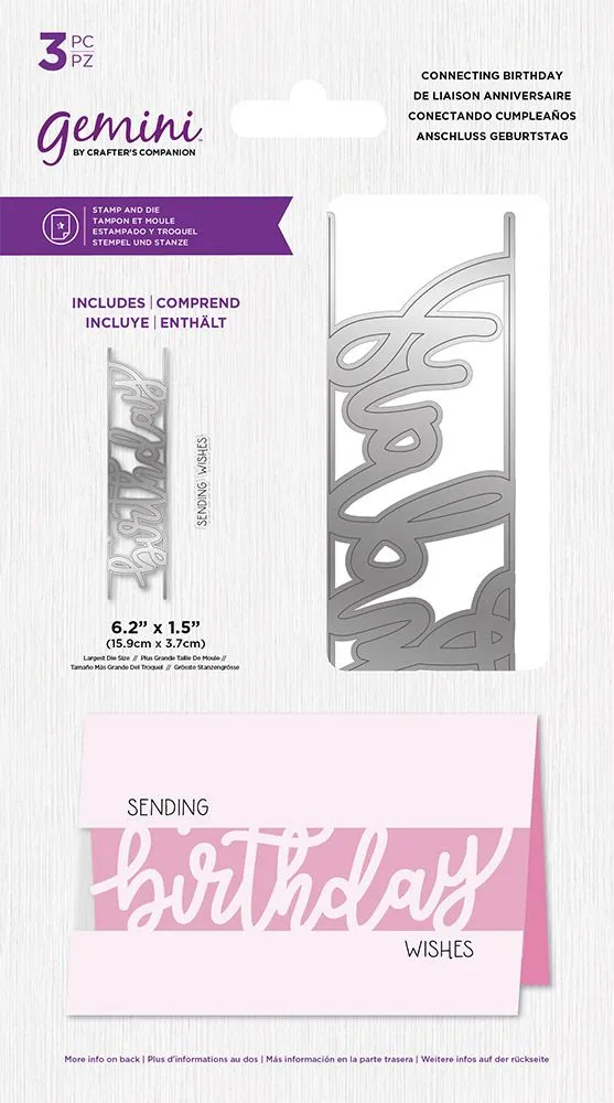 Connecting Birthday Stamp & Die