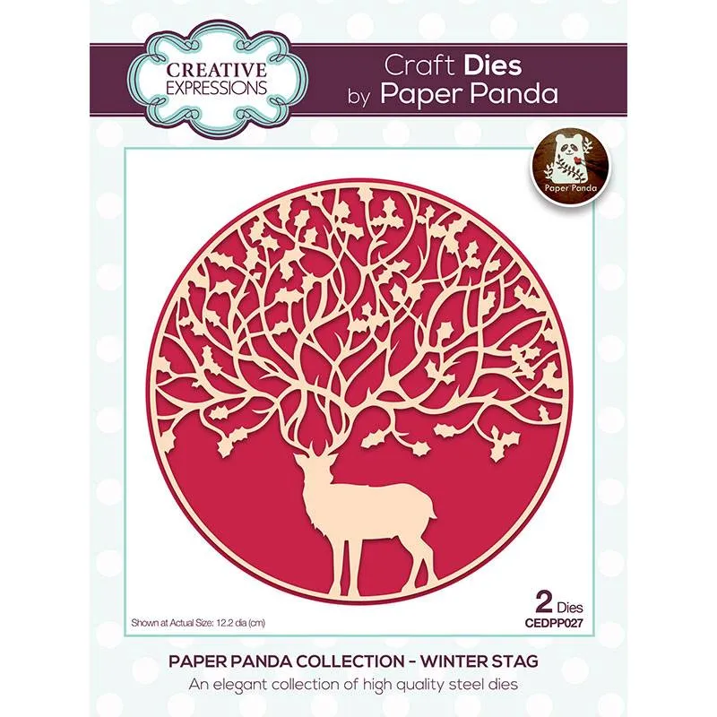 Winter Stag Craft Die by Creative Expressions Paper Panda
