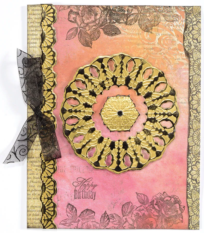 Flowers and Lace Foiled Fancies