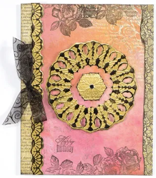 Flowers and Lace Foiled Fancies