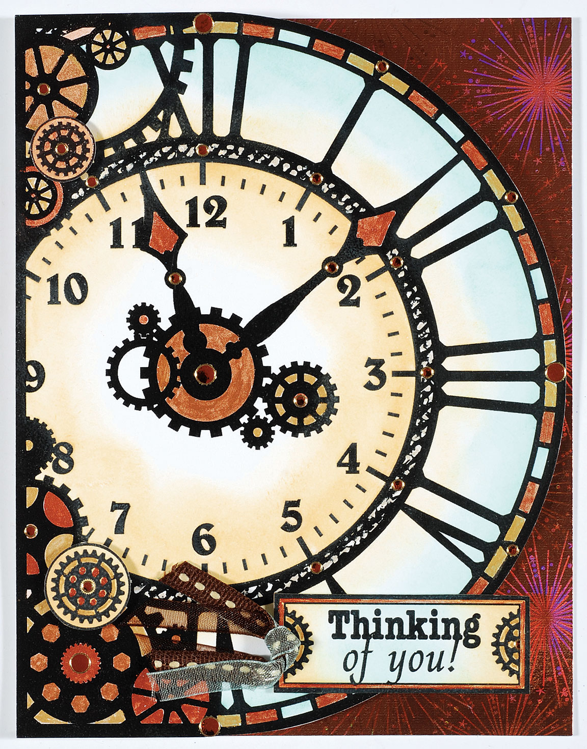 Color Me™ Clocks & Gears Card Toppers